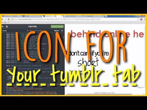How To Get A Favicon On Your Tumblr Tab How To Get A Favicon On Your Tumblr Tab