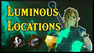 [Zelda Breath of the Wild] Luminous Stone Locations and Mining Routes