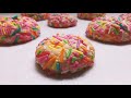 soft sprinkle cookies recipe ස්ප්‍රින්කල් කුකීස්