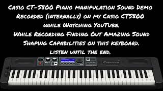 Casio Casiotone CT-S500 Piano Manipulation Demo.