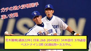 【アライバ】荒木雅博(通算22年) 打率.268 2045安打 34本塁打 378盗塁 ベストナイン3回 GG賞6回←ええやん【なんJ反応】