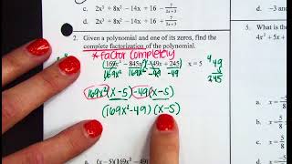 Unit 4 Practice Test Alg 2
