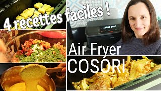 4 RECETTES FACILES A LA FRITEUSE A AIR | Cosori Twinfry