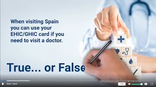 Q1 - When visiting Spain can you use your EHIC/GHIC card if you need to visit a doctor?