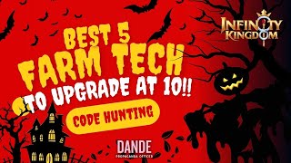 Infinity Kingdom - Code Hun Event: Best 5 Farm Technology to Upgrade!