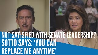 Not satisfied with Senate leadership? Sotto says: ‘You can replace me anytime’