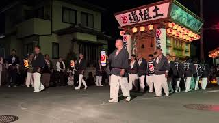 2023益子祇園祭 御照覧(内町丁字路)道祖土若組 お囃子 (大ちゃん御照覧拍子木デビュー スタート位置ちょいミスw)