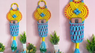 Easy Macrame Mobile Holder for Begginers🥰🥰#macrame