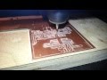 CNC machine is making PCB