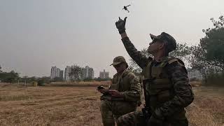 Black Hornet drone in action during Exercise Austra Hind 2024 between Armies of India and Australia