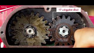 Mahindra | How to change Rotavator gear pair to match Tractor and Rotavator RPM | Tamil