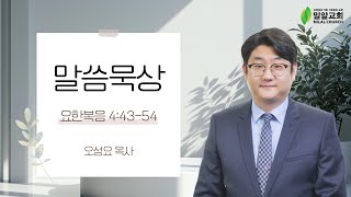 [밀알교회 말씀묵상] 2025.01.14 - 요한복음 4:43-54 | 오성요 목사