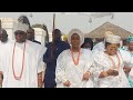 ARRIVAL OF IYALAJE OODUA OBA ONIRU AND HIS WIFE  OLORI AT OONI'S PALACE DURING OBATALA FESTIVAL