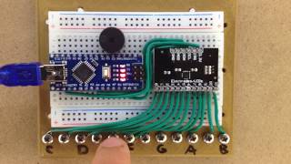 Arduino Touch Sensor Piano Using MPR121 Touch Sensor