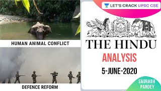 5-June-2020 | The Hindu Newspaper Analysis | Current Affairs for UPSC CSE/IAS | Saurabh Pandey