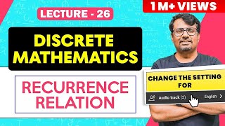 Recurrence Relation | Solution of Recurrence Relation | Discrete Mathematics by Gp sir