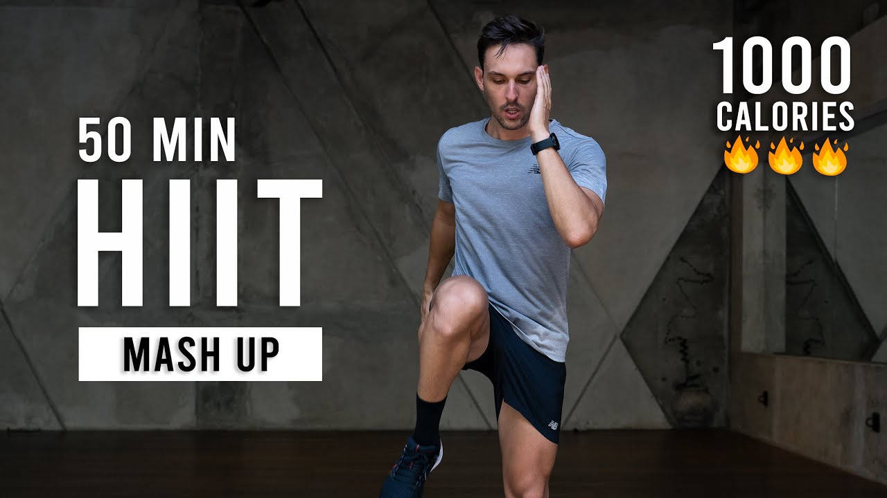 50 Min Fat Burning Hiit Workout Burn 1000 Calories Full Body At