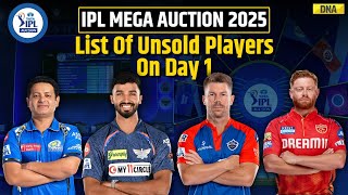 IPL Auction 2025: List Of Unsold Players From Day 1 Of The IPL Mega Auction 2025 | David Warner