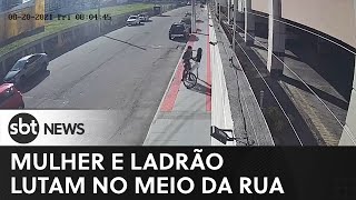 Mulher reage a assalto e luta com ladrão no Espírito Santo