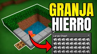 ✅ LA GRANJA de HIERRO mas FACIL en MINECRAFT BEDROCK 1.20!!!!