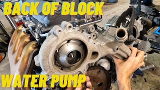 Rear Mounted Water Pump! Cadillac 4.6 NorthStar Water Pump & Housing Gaskets Car Leaking Antifreeze