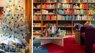 It's A Retro Christmas at this Colorful Mid-Century Modern Home!