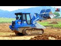 **blue** caterpillar 963c track loader kettenlader load u0026 carry. winnenden germany 2018.