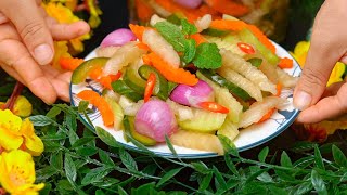 Làm DƯA MÓN Không phơi Không sấy vẫn giòn thơm, để lâu bên ngoài Không Hỏng | Bếp Nhà Giang