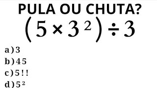 MATEMÁTICA BÁSICA - QUANTO VALE A EXPRESSÃO❓️