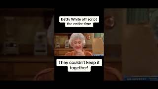Betty White Goes OFF SCRIPT! #ytshorts  #funnyshorts  #shortsfeed  #bettywhite betty