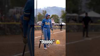 Heads up when Maya Brady is up 😳 #teameaston #collegesoftball #softball #ucla