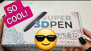 VLOGMAS DAY 30 - I got a 3D PEN! UNBOXING  and first impressions (Part 1) - DIYNINJA