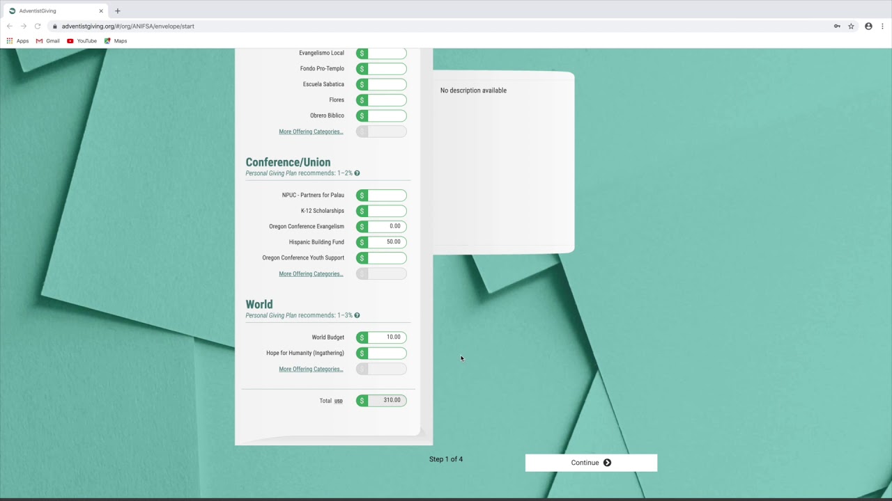 Full Adventistgiving Tutorial Español Youtube