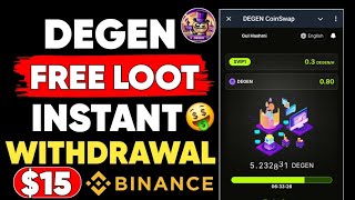 Degen Telegram Free Loot Instant Withdrawal || Best Crypto Mining App || New Airdrop Telegram