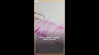 Magnitude 4.4 #earthquake strikes #LosAngeles, rattles #ESPN studio