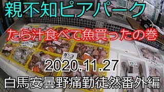 親不知ピアパーク　たら汁食べて魚買ったの巻