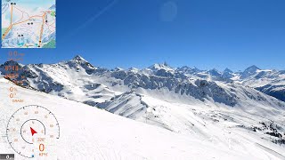 [4K] Skiing Chandolin, Entire Resort Part 1/4 Illhorn, Val d'Anniviers Switzerland, GoPro HERO9
