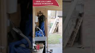 Large Wooden Workshop Garage - Gier Log Cabin - TUIN #shorts