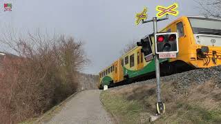 Železniční přejezd Vrané nad Vltavou #2 [P5719] - 25.1.2025 / Czech railroad crossing