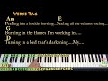 Bones (Imagine Dragons) Piano Jamtrack in Am with Chords/Lyrics