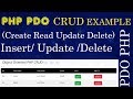 Part - 6 2 (2019) PDO CRUD INSERT DATA  | Insert Update Delete using PHP  PDO