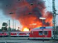 großbrand am bahnhof plattling 2 6 08 2