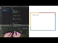 ASMR Programming - Rainbow Rotating Border in HTML and CSS - No Talking