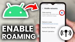 How To Turn On Data Roaming On Android - Step By Step