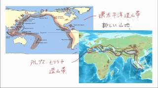 【世界の地形と気候】２つの造山帯