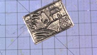 Metal Embossing with Pewter