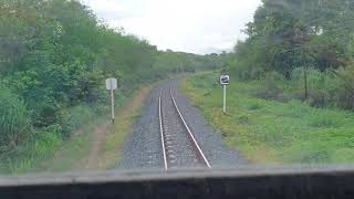 บรรยากาศหน้าขบวนรถไฟ ออกจากสถานีลำพูน รถไฟสายเชียงใหม่