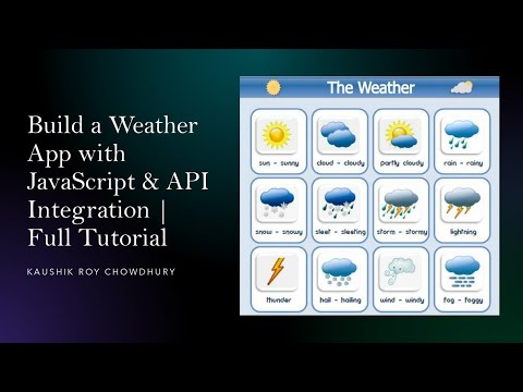 Cómo crear una aplicación meteorológica con JavaScript e integración de API | Tutorial completo