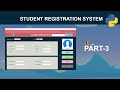 Student Registration System with Database Using Python | GUI Tkinter Project - Part 3