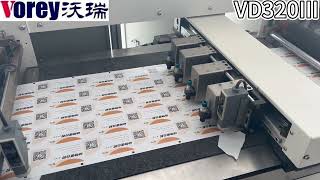 VOREY—VD320   #Die-cutting machine#digital label printer#die cutter#machine testing